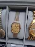 Zegarek atlantic swiss damski złoty bransoleta mesh 4625 rękę mały