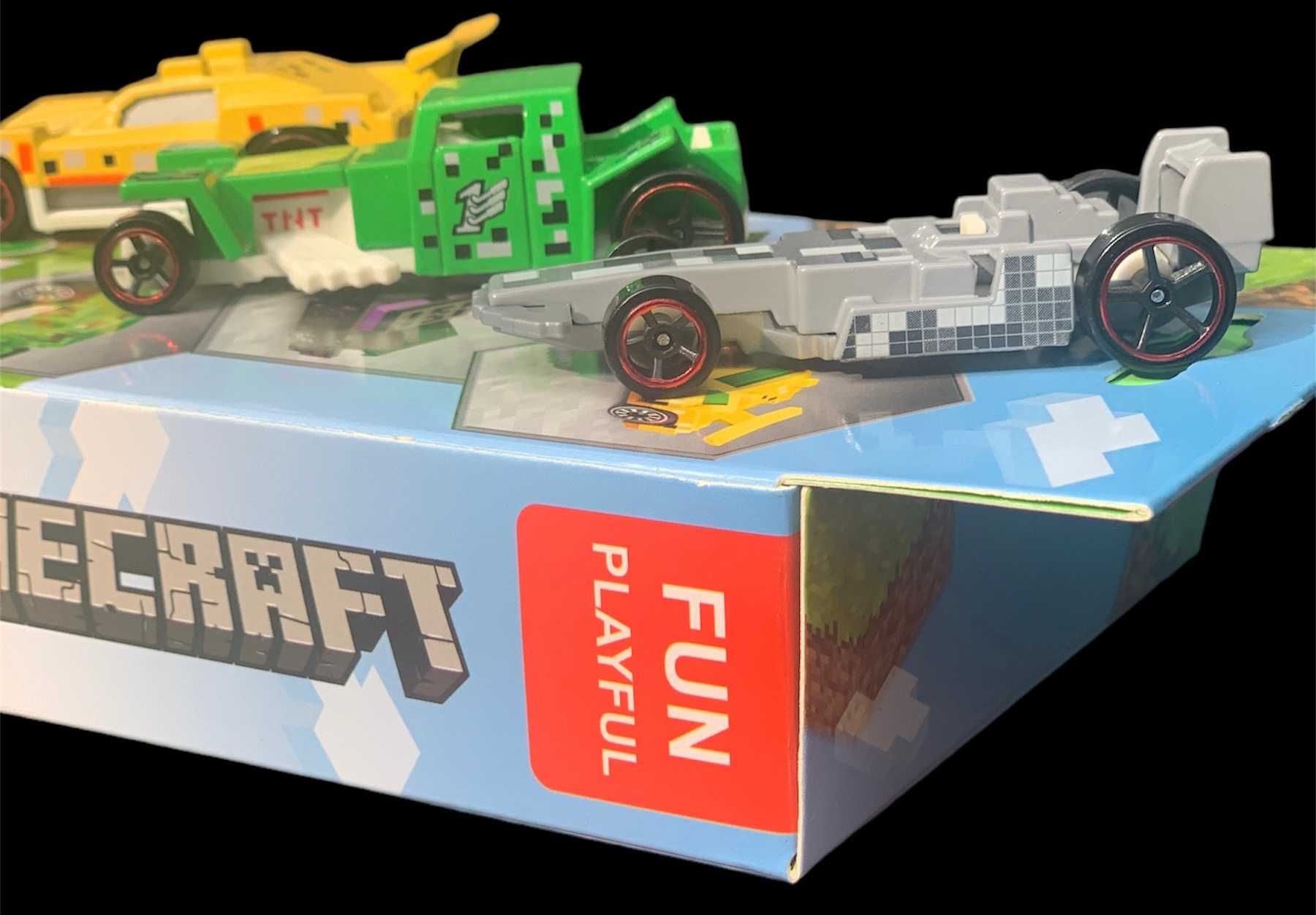 Minecraft Samochodziki Metalowe Zestaw autka Resoraki nie HotWheels