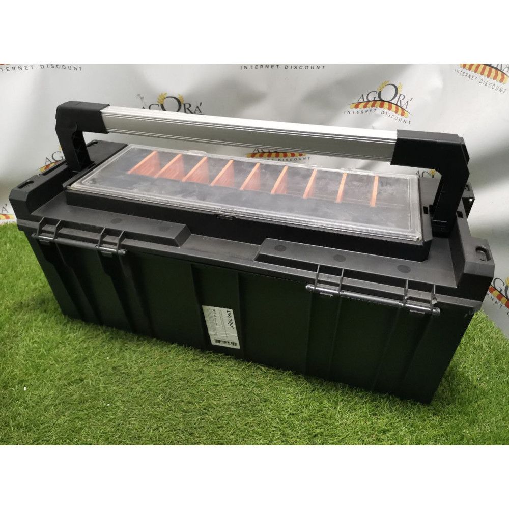 Ящик для інструментів DNIPRO-M Power Box 26, алюм. ручка (Уцінка)