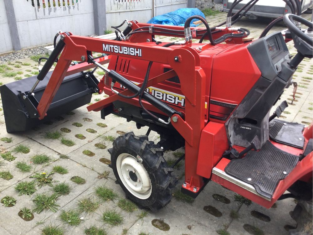 Mini traktor traktorek Mitsubishi 3 tłok. diesel nap.4x4 + nowy Tur