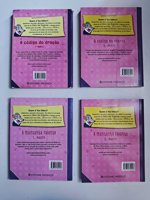 Conjunto de 4 livros de Tea Stilton