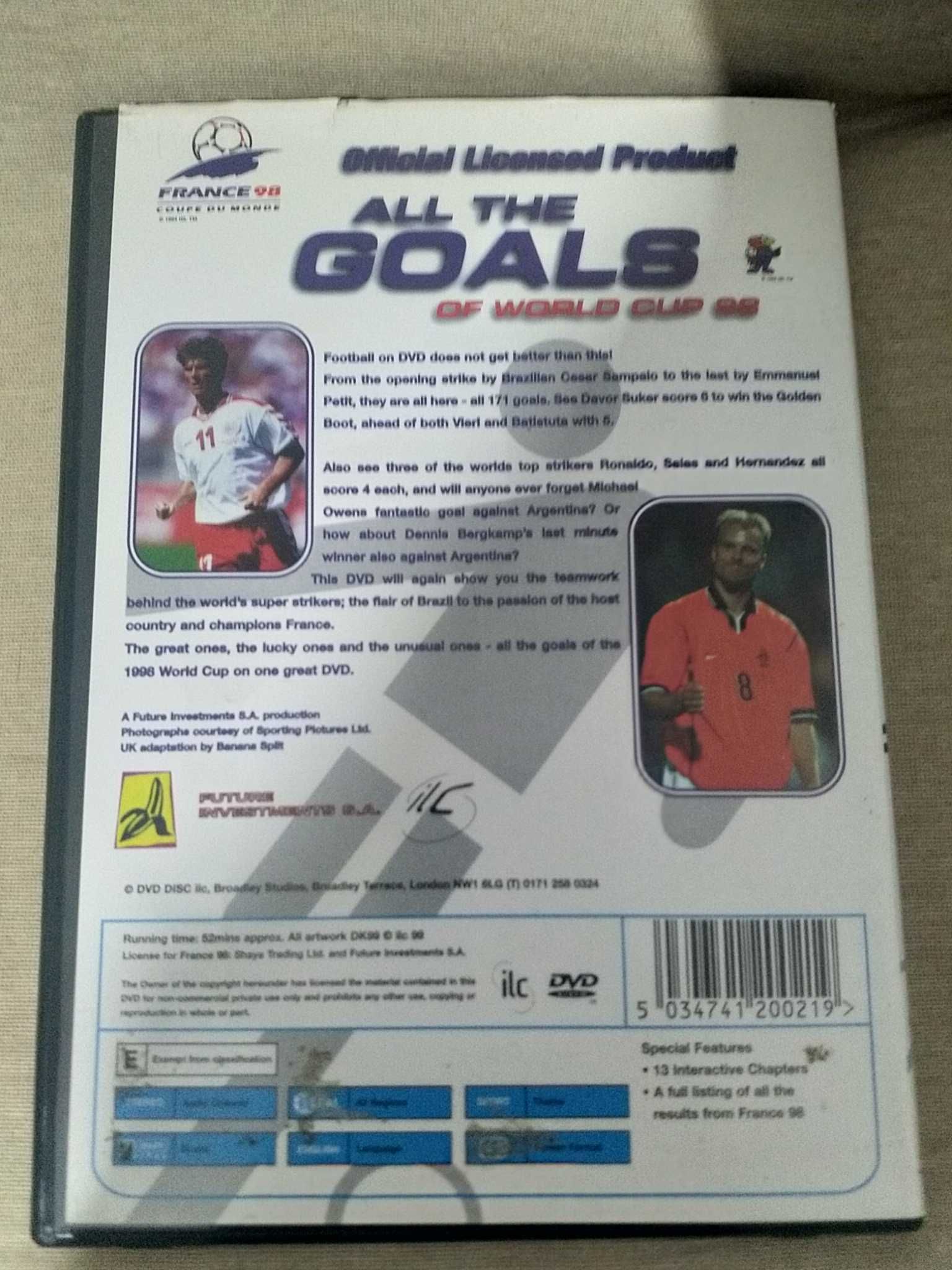 All The Goals Of The World Cup 1998 - DVD