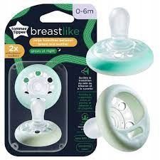 Tommee Tippee Smoczki Uspokajające Breast-Like 0-6M