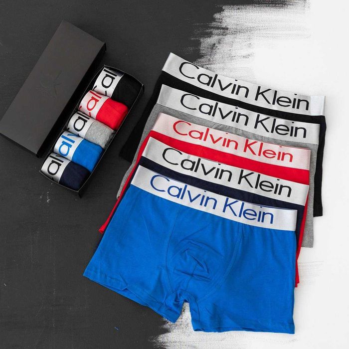 5 шт - 500 грн Труси чоловічі Calvin/ Трусы мужские боксеры Кельвин