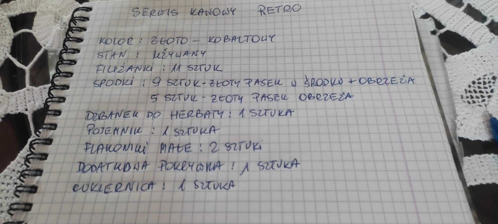 Zestaw Porcelana Serwis Kawowy Retro Zabytkowy Ukraina - Lata 80
