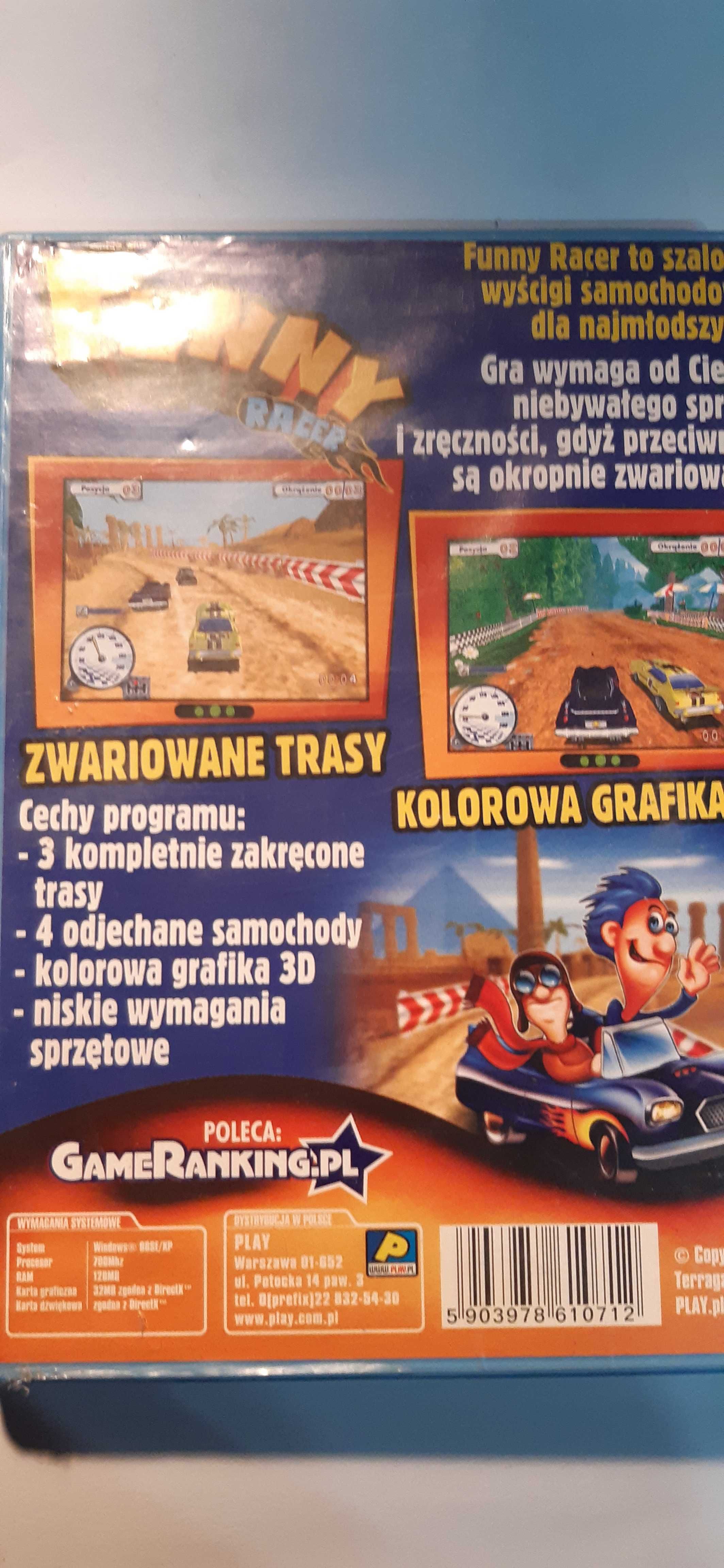 Funny racer. Krzys i skrzat. Pac Quest... PC qretro pc