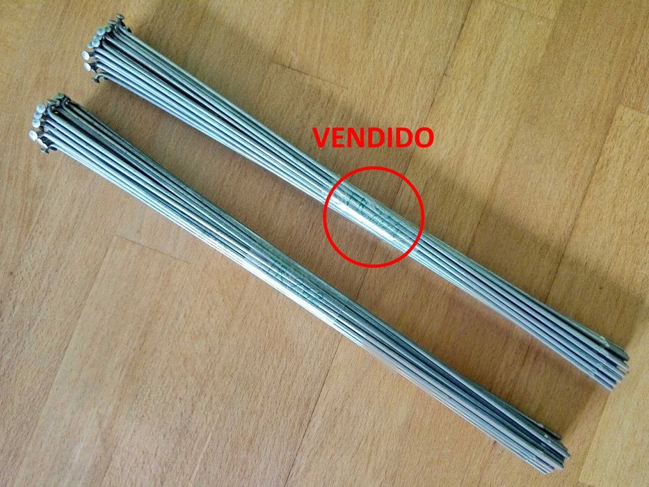 Conjunto 36 Raios Aço Zincado Rodas 26"