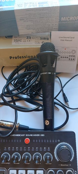 Звуковая карта для  стрима.  Sound Mixer x50 Новая.