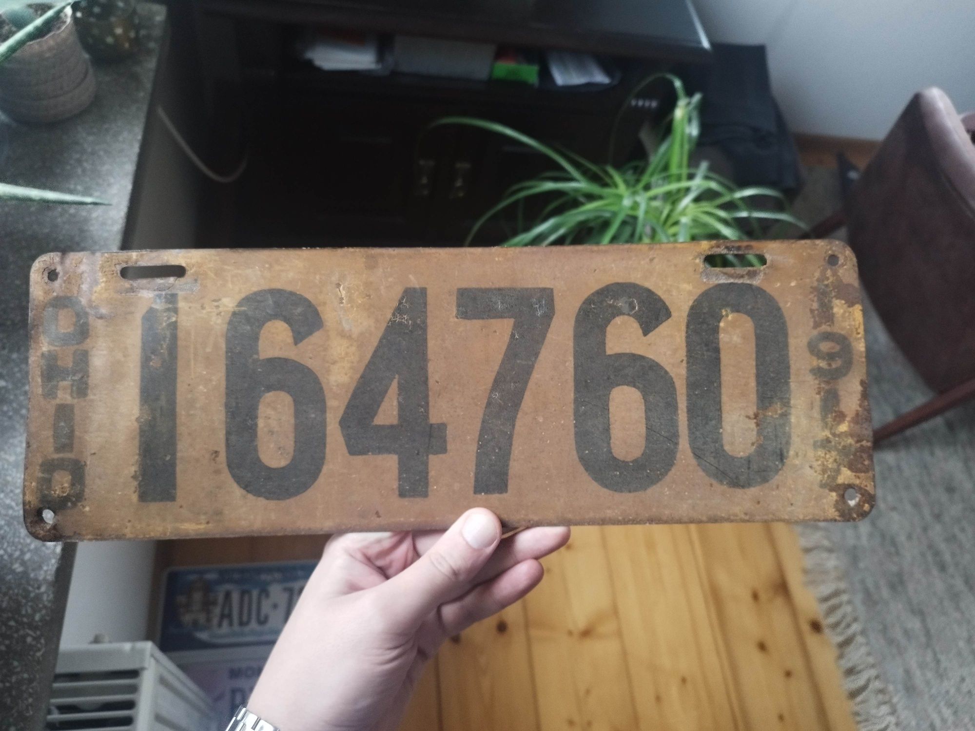 Tablica zabytkowa USA Ohio 1917 okazja tanio