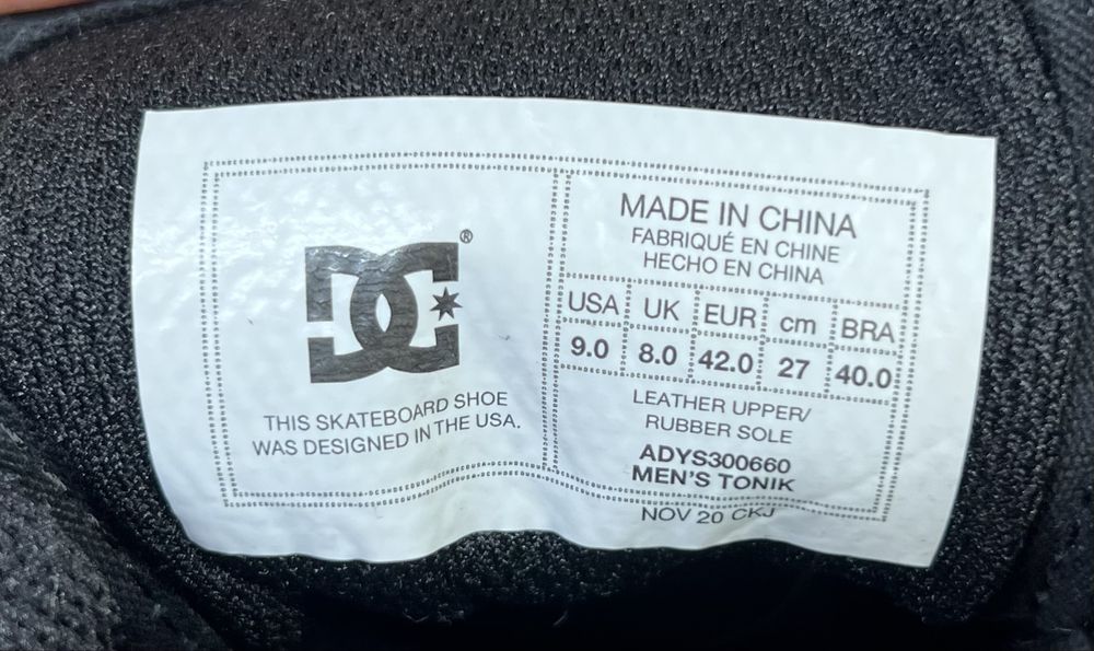 Кросівки Кеди DC Men’s Tonik