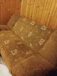 Sofa rozkładana jasny brąz