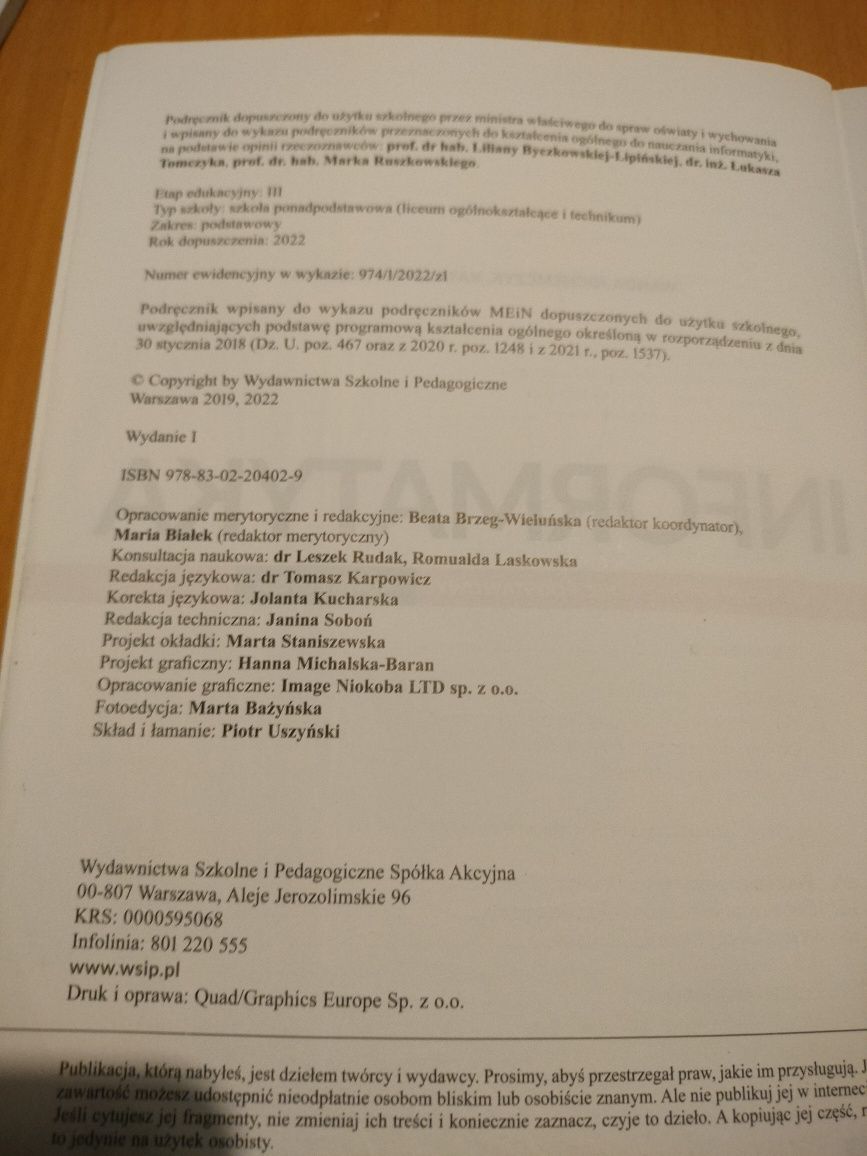 Informatyka podręcznik