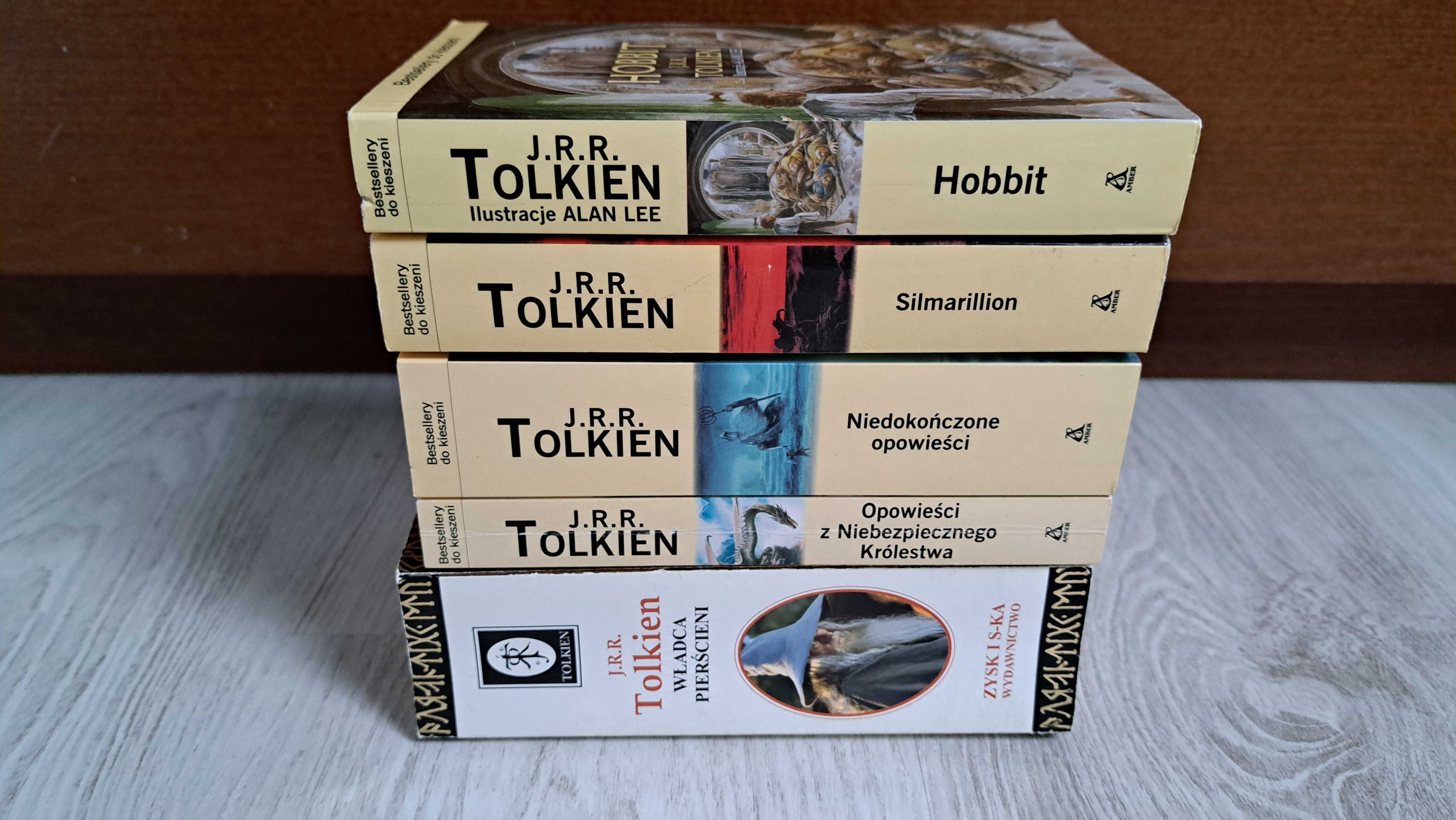 Tolkien Władca pierścieni Niedokończone opowieści Silmarillion Hobbit