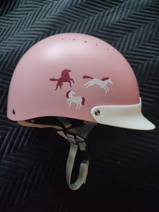 Śliczny kask do jazdy konnej toczek r. 55-58