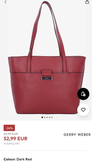 Сумка гарна якісна червона Gerry Weber оригінал