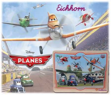 Samoloty drewniana układanka z uchwytami puzzle Planes Eichhorn