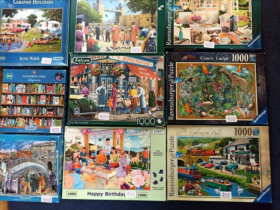 Ідеальна колекція пазлів  найвідоміших фірм Ravensburger,HOP,Gівsons
