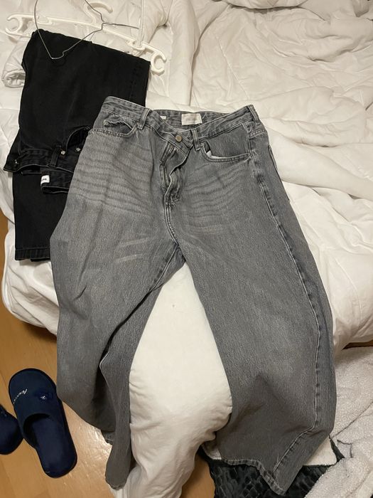 4 pares de calças de ganga baggy