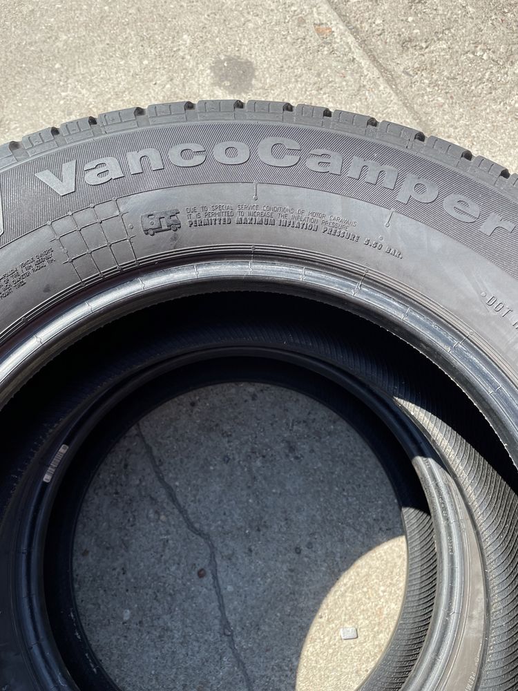 Opony uzywane 225/75r16C Continental VancoCamper wzmacniane - 2 sztuki