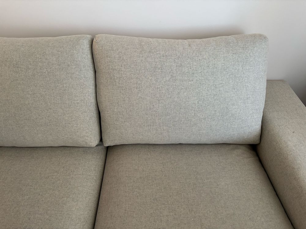 Sofa Vimle NIEROZKŁADANA z szerokimi podłokietnikami Gunnared bezowy
