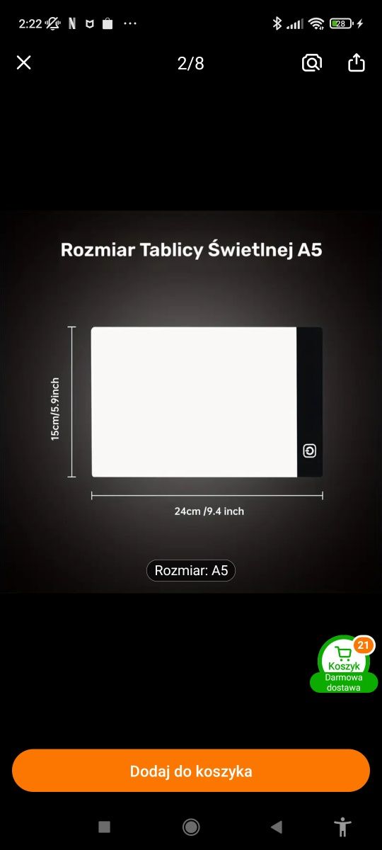 Tablica do rysowania z LED