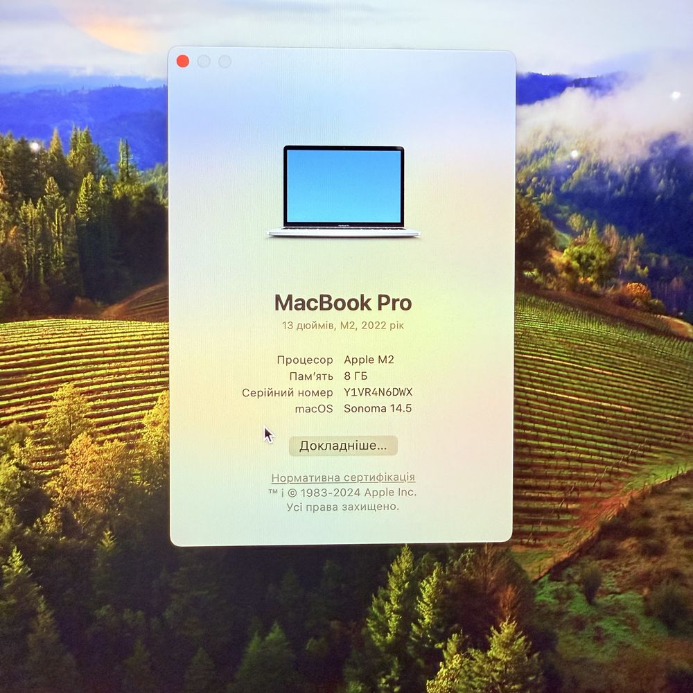 Apple Macbook Pro 13 M2 8/256GB Silver