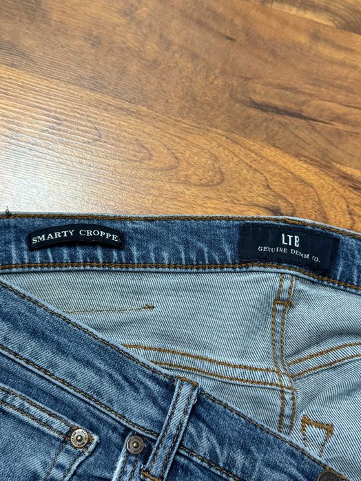 Spodnie jeansowe z dziurami jeansy skinny stretch rurki LTB W34 L