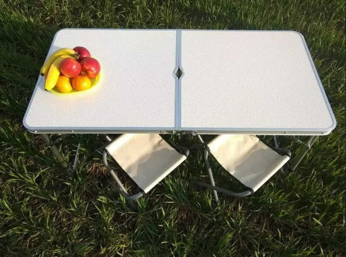 Легкий та міцний стіл 4 стільці для пікніка столик посилений табуретки