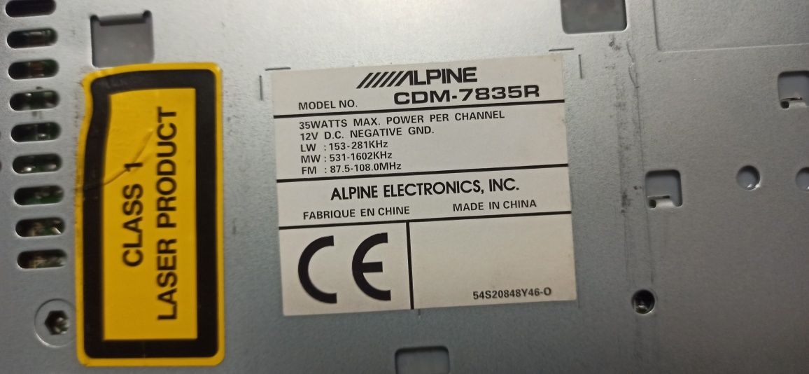 Alpine CDM-7835R