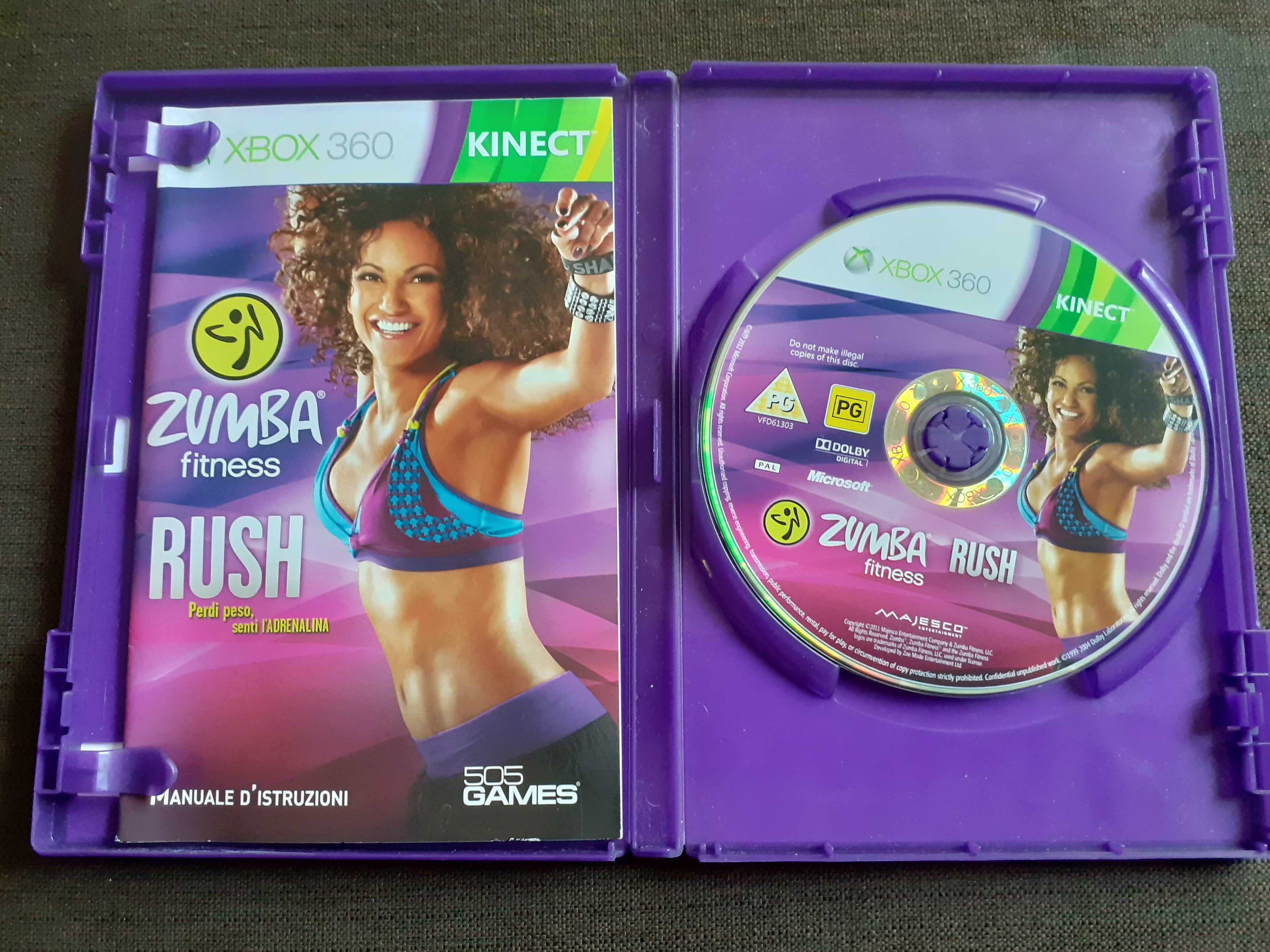 Gra Fitness Zumba Rush na xbox 360 kinect