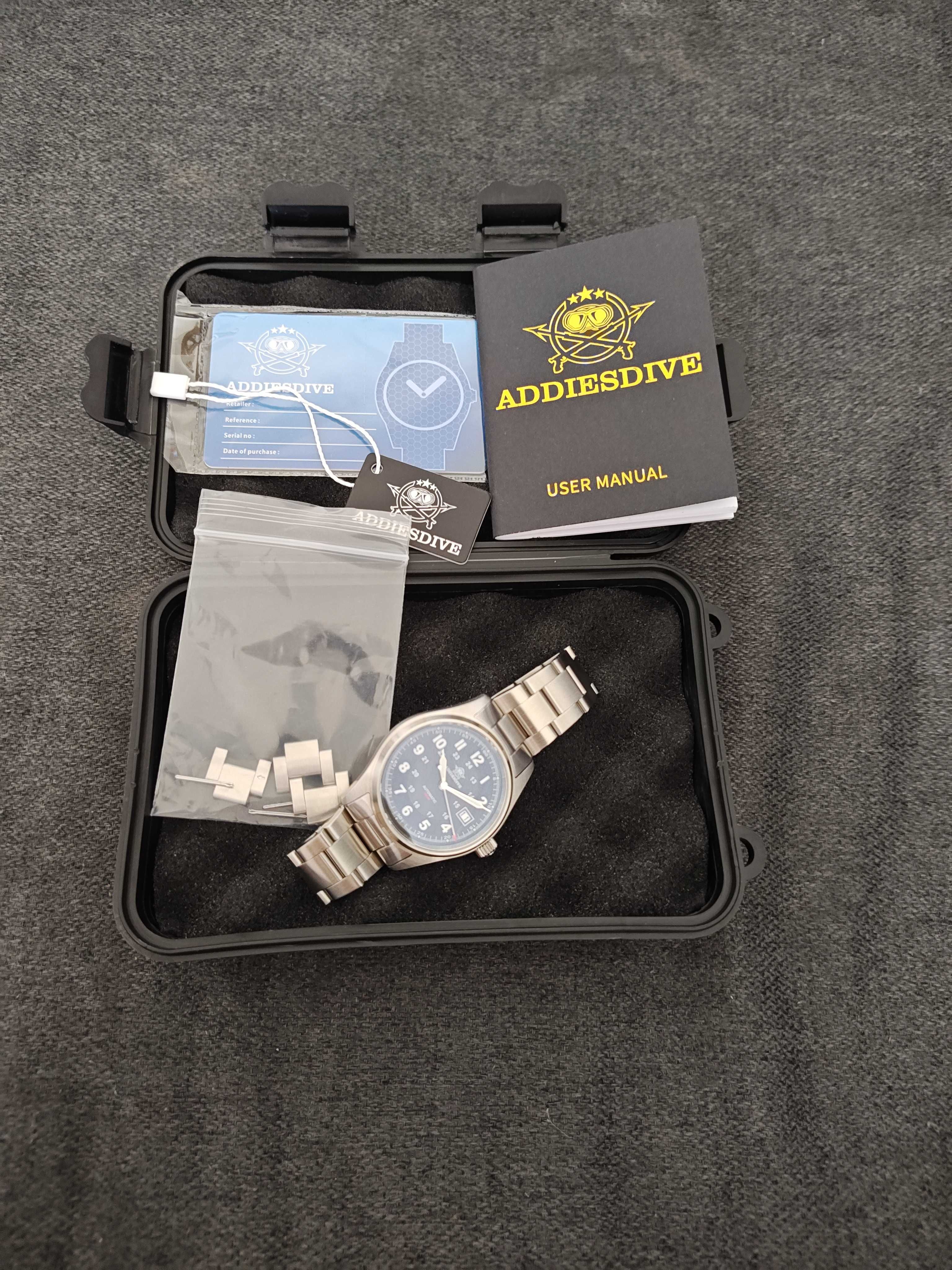 addiesdive 2048 Hamilton Khaki nh35 39mm
