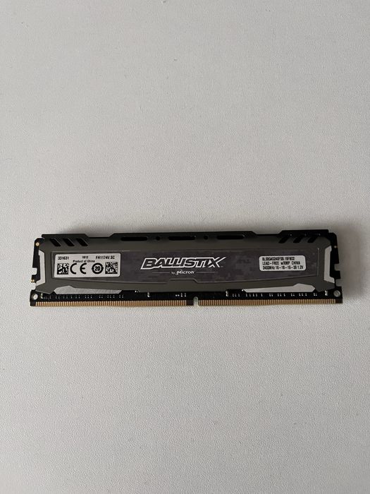 8GB RAM DDR4 2400mhz Crucial Ballistix