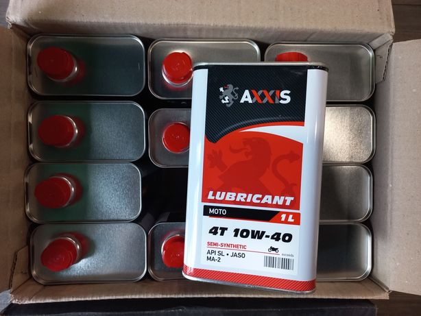 Масло AXXIS 4T 10W-40 Moto -1 л- (напівсинтетика) ОПТ 12 шт