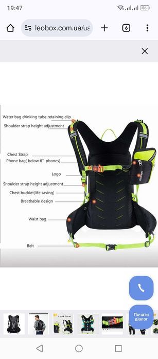 Хороший рюкзак 20 л.