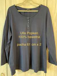 Ulla Popken 5XL Ok 50 granatowa bluzka piżama bawełna Vintage