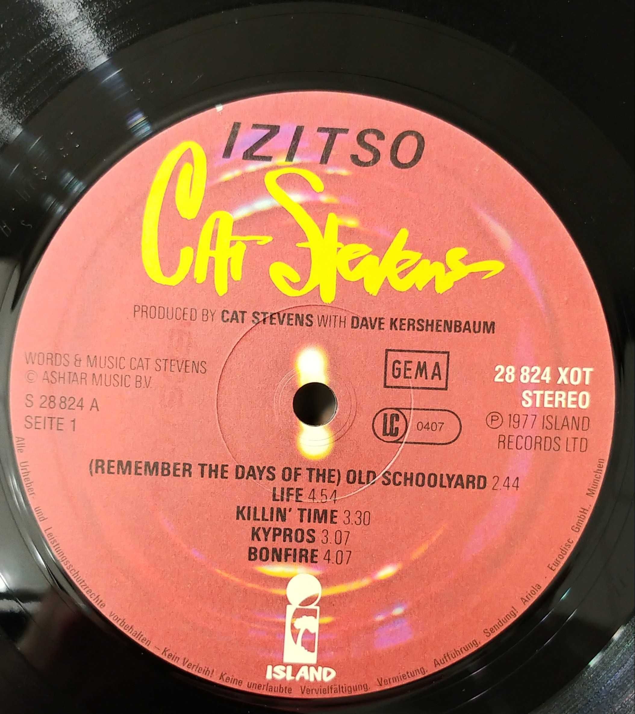 Cat Stevens – Izitso. 1977 r . EX+ . Płyta winylowa .