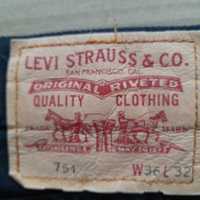 Levi's 751 męskie spodnie czarne 36*32/34