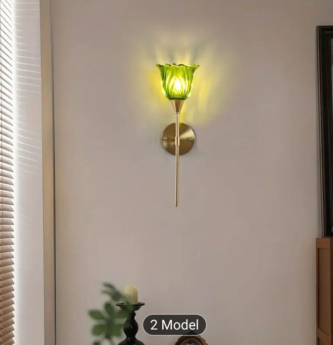 2 kinkiety złoto bursztynowe retro Nowe