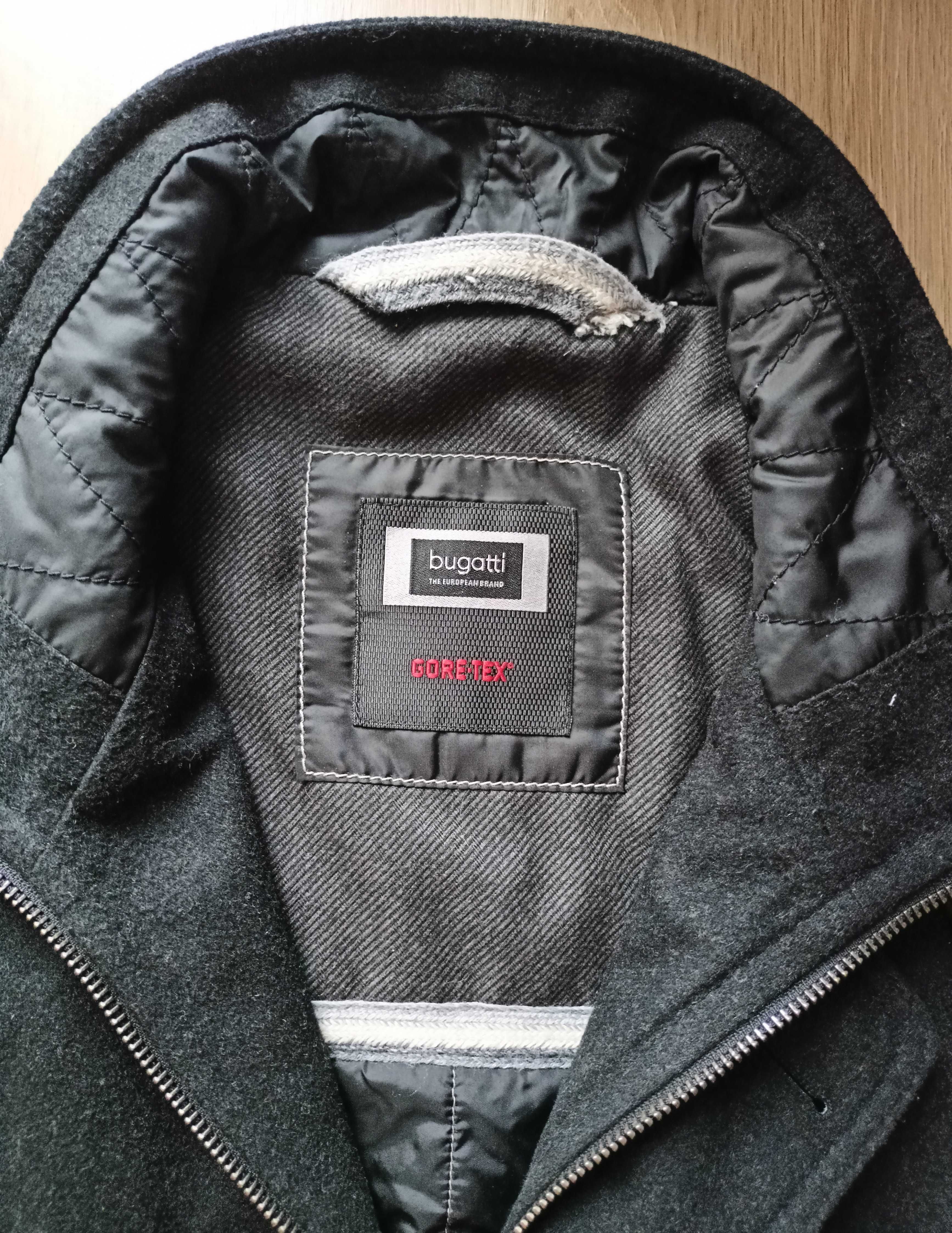 Elegancki męski płaszcz wełniany kaszmir Bugatti XXL  Gore-tex