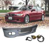 PARA-CHOQUES FRONTAL BMW E46 99-05 LOOK M + FAROIS DE NEVOEIRO AMARELOS