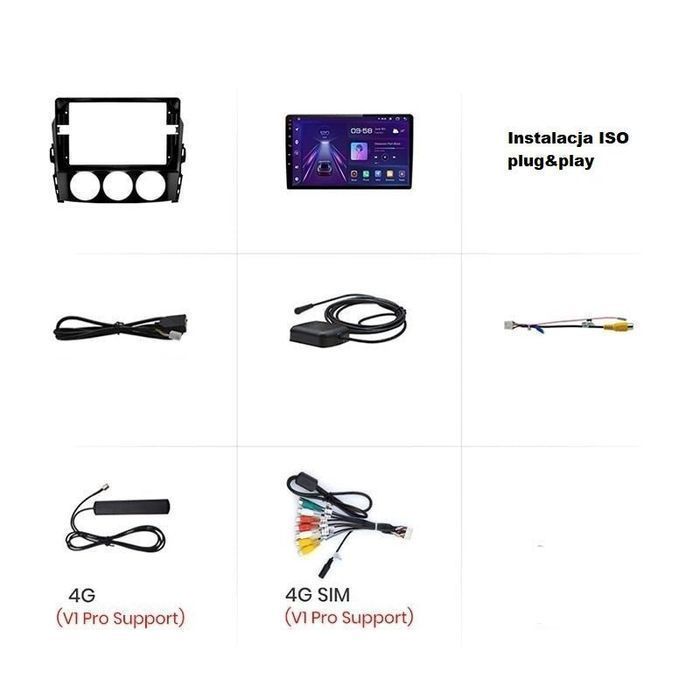 Radio nawigacja Mazda MX-5 MX5 III 3 2008 - 2015 Android Carplay 2GB