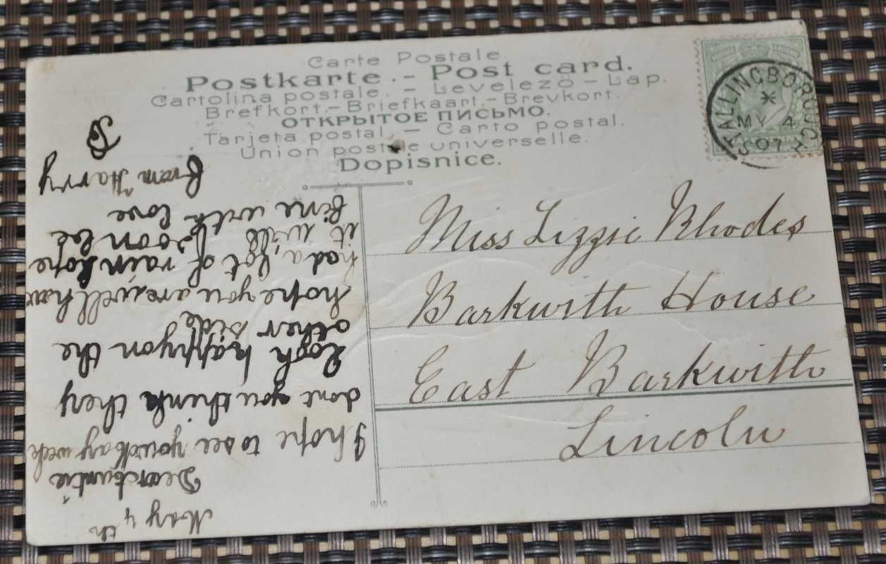 Pocztówka - Przedwojenna - Młoda Para - Anglia- Stallingborough