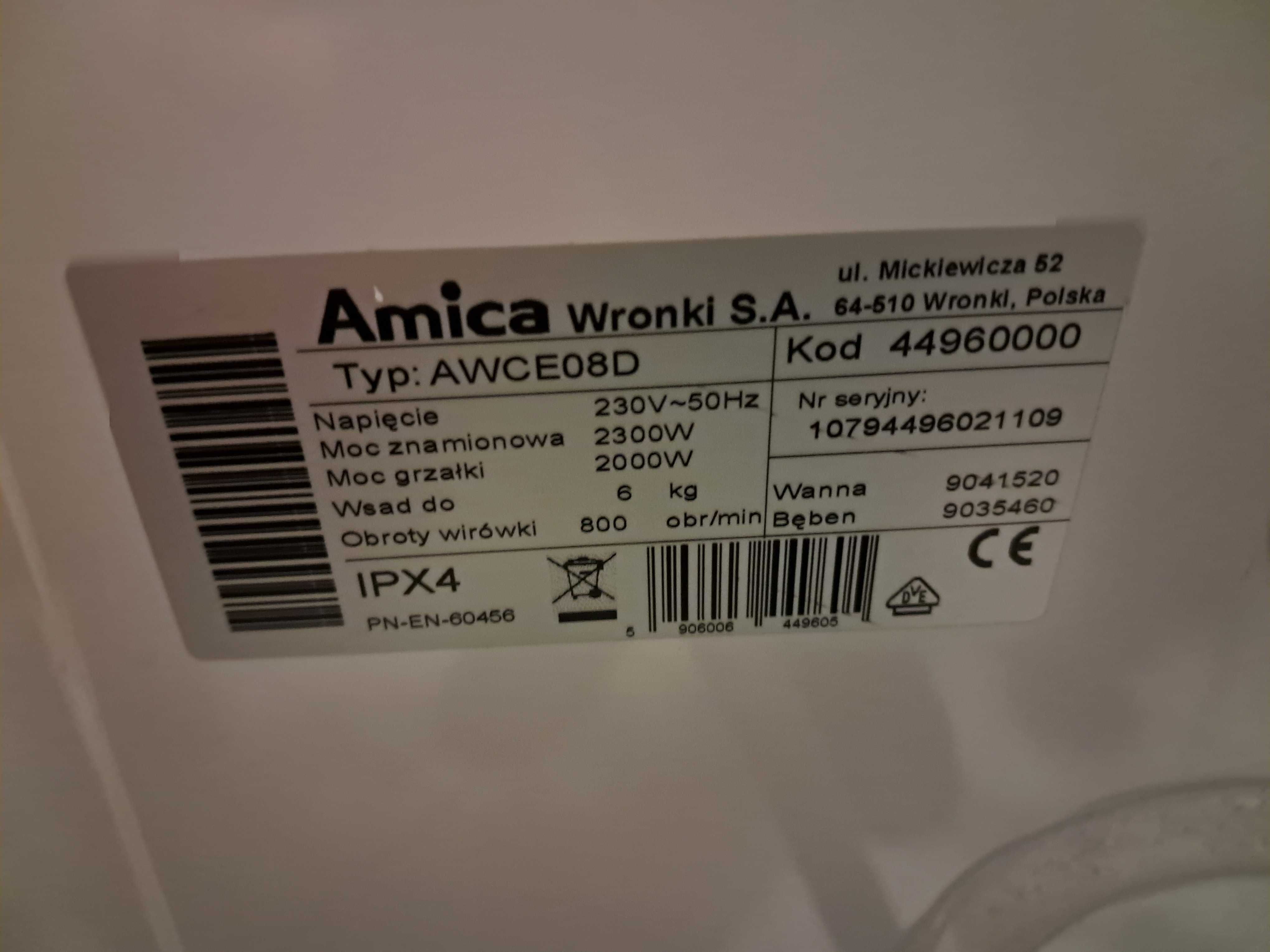 Pralka AMICA AWCE 08D - na części