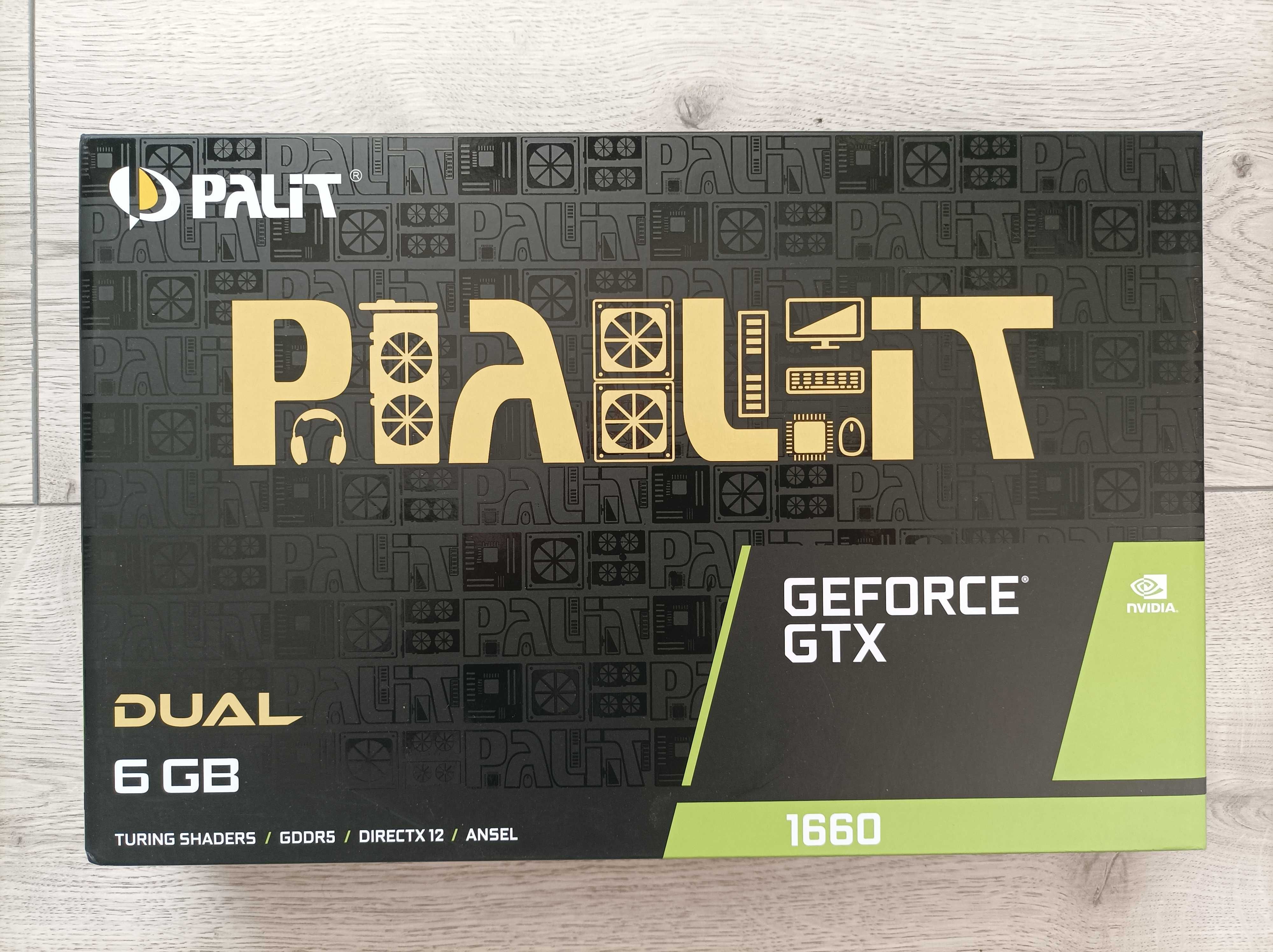 Видеокарта PALIT GeForce GTX 1660 Dual 6GB на гарантии