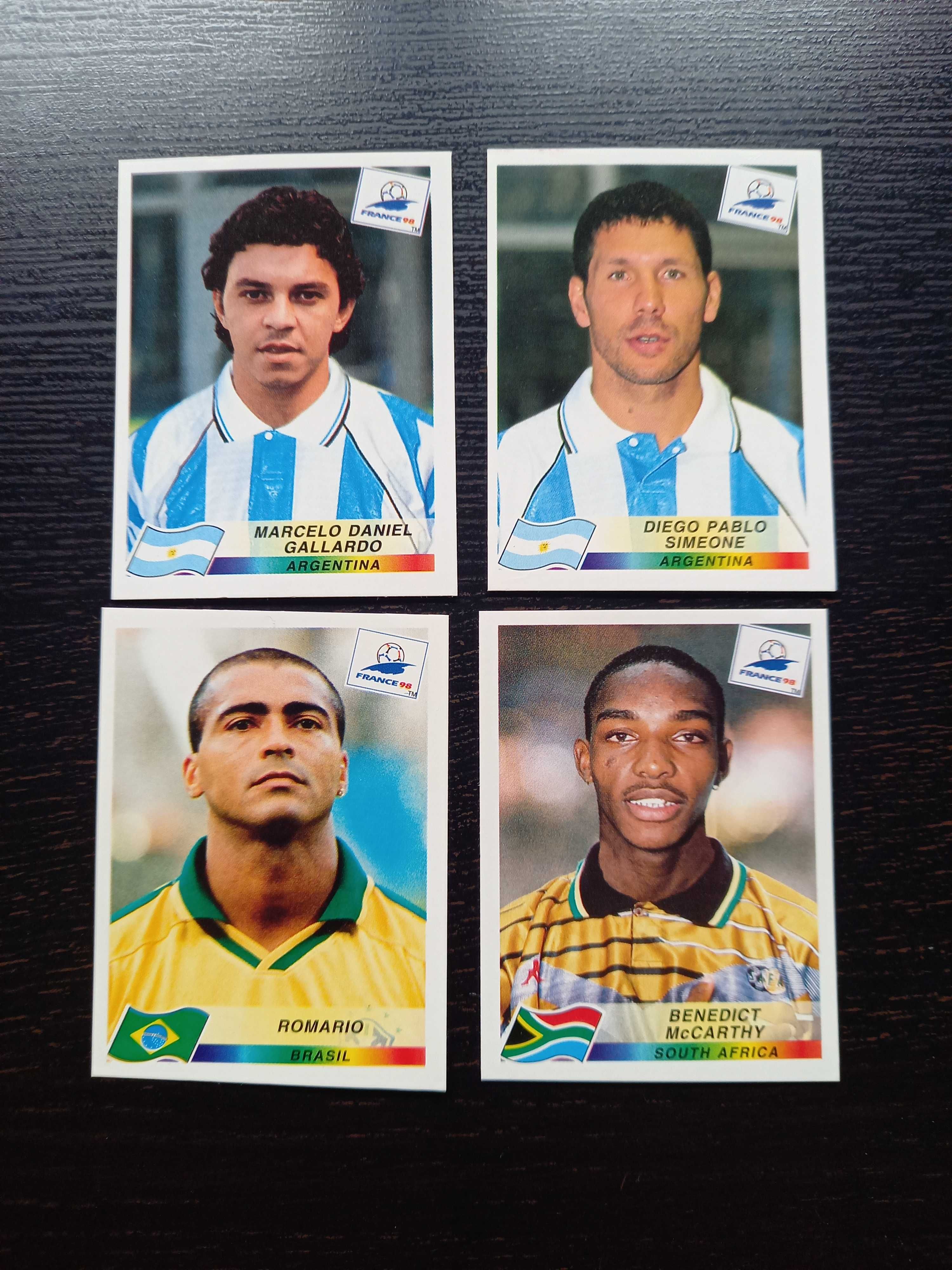 Cromos de futebol FIFA World Cup France 98 da Panini