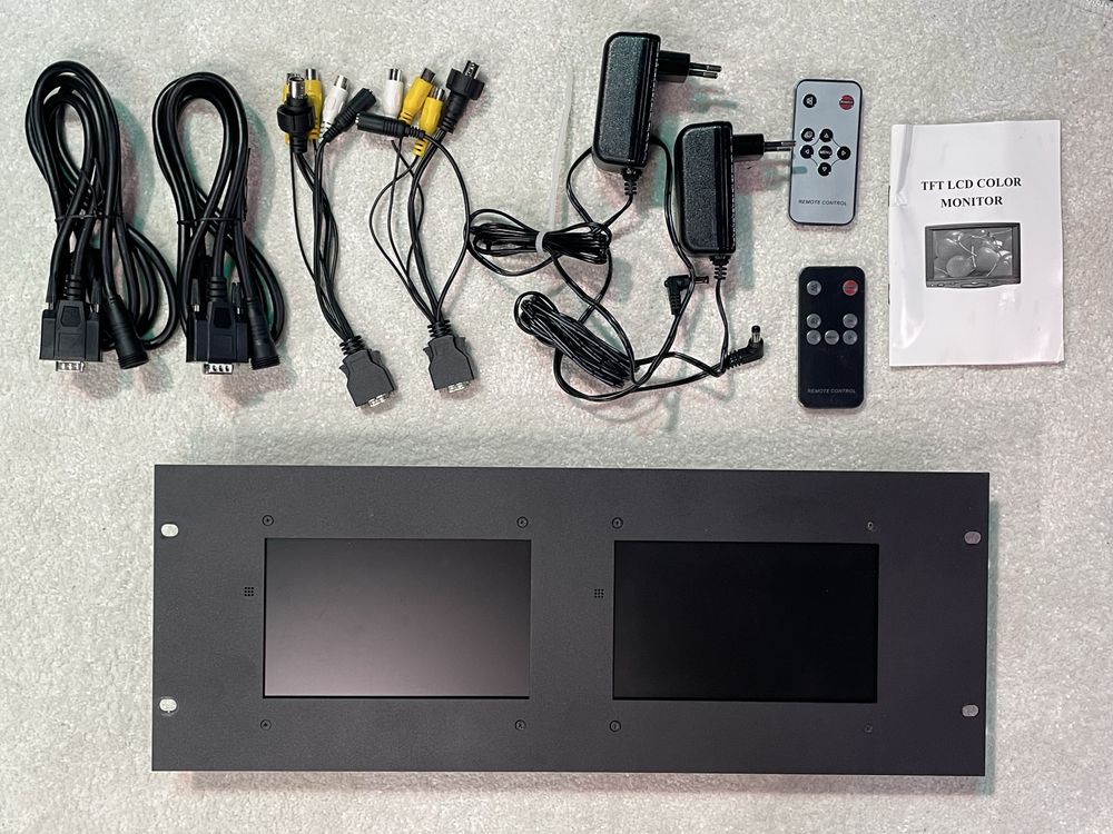 Monitores de Rack HDMI 2x7”