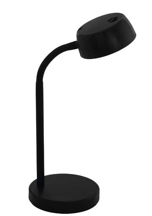 Czarna lampka biurkowa LED CABALES