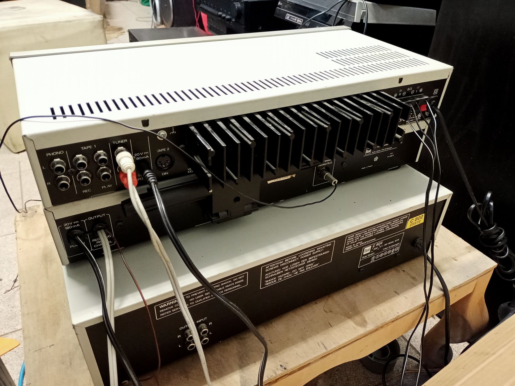 Zestaw stereo  DUAL CV1120 + CT1120 + C802
