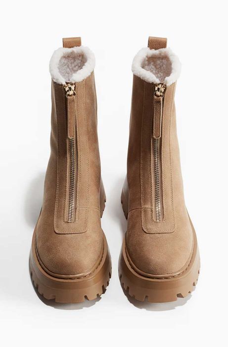 Бежевые сапоги Н&M, размер 40