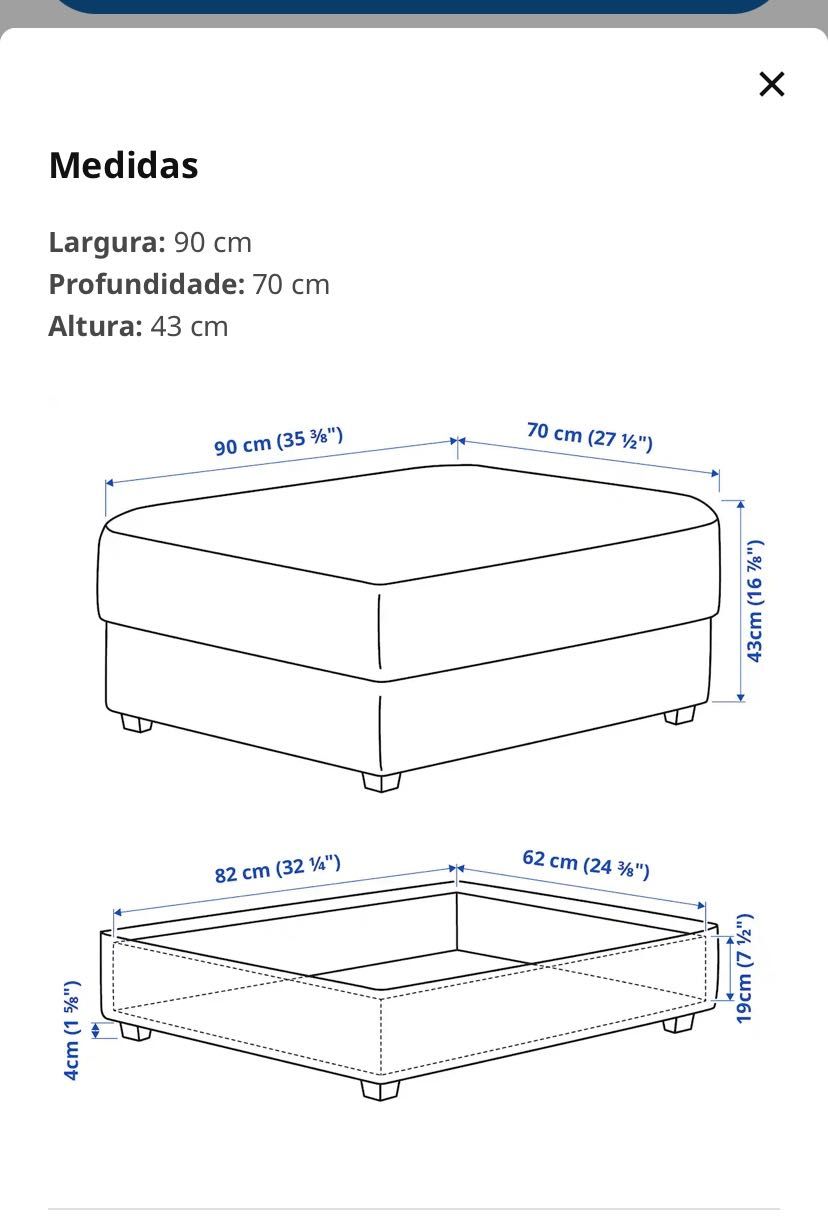 Repousa Pés Kivic (IKEA)